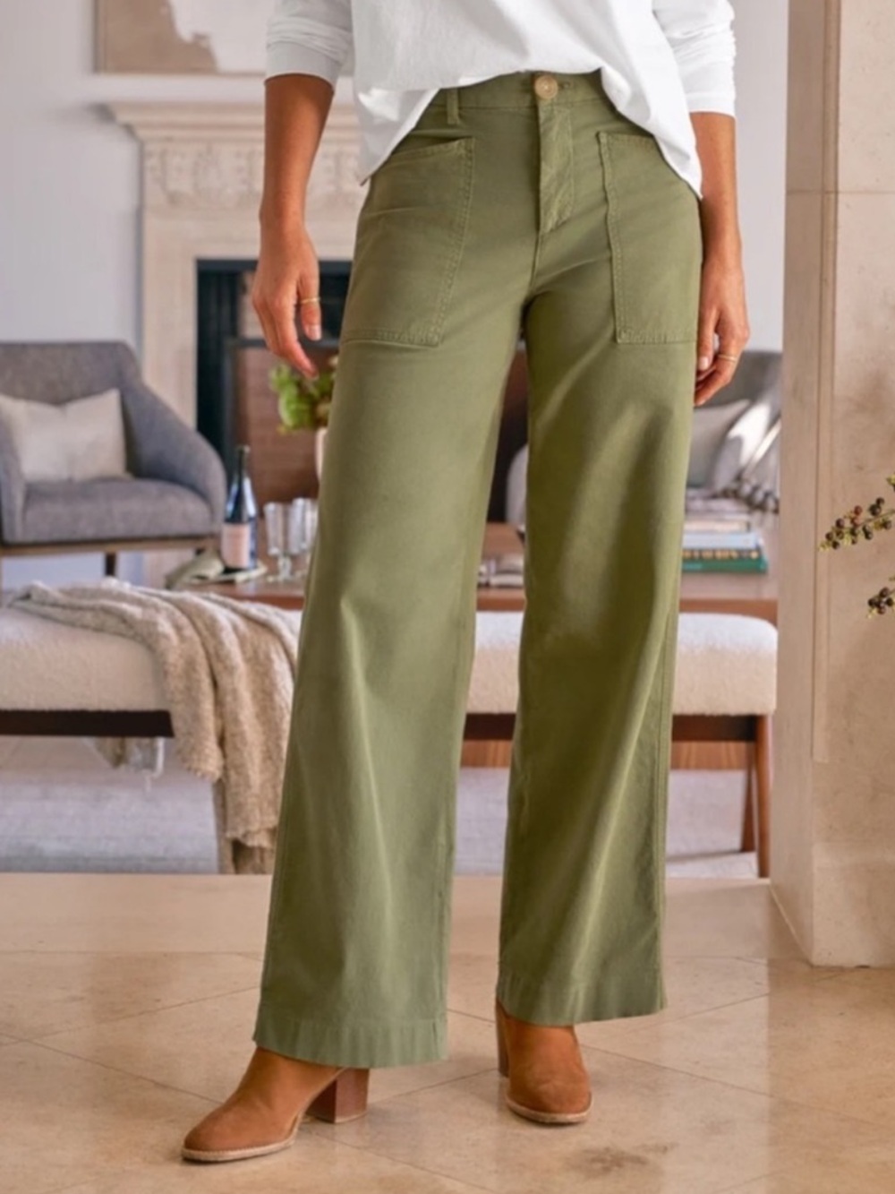 Frank & Eileen Wide-Leg Carpenter Pant - Size 2